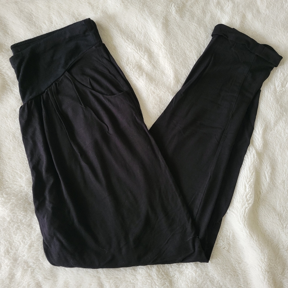 Asos 4 Petite Black Haram Pants